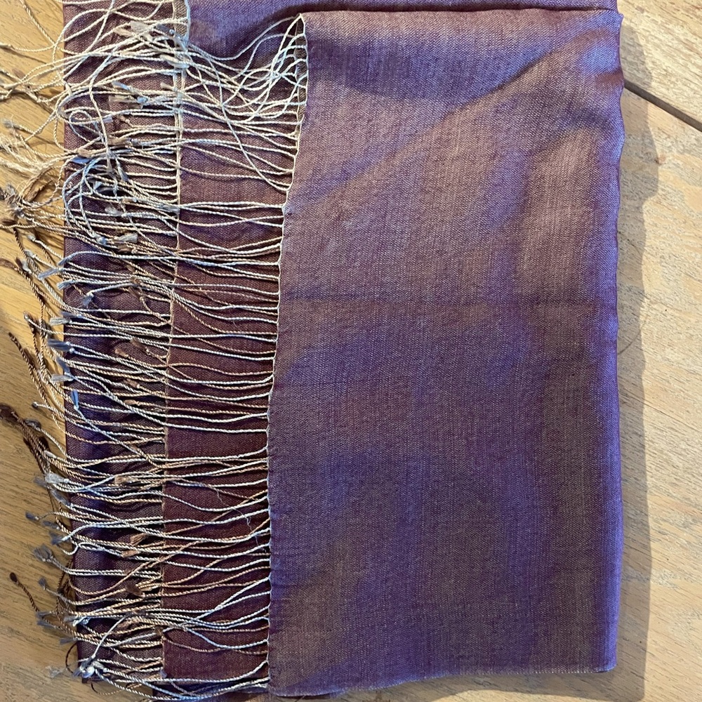 Wool & Silk scarf, made in Kashmir